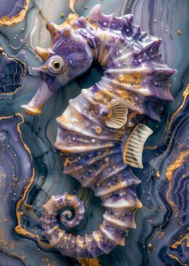 Purple Sea Horse