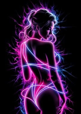 Girl sexy neon