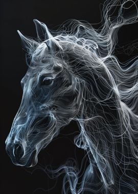 Abstract Horse Digital Art