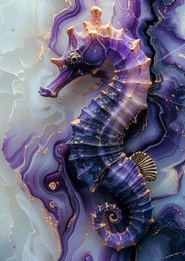 Purple Seahorse