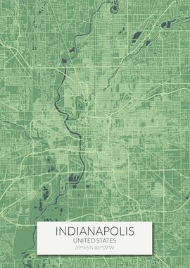 Indianapolis Green Map