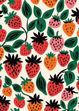 Strawberries Art