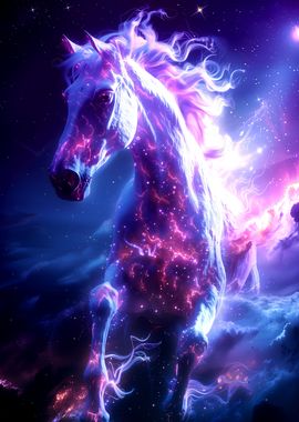 Ethereal Cosmic Horse