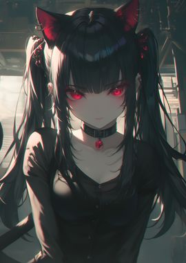 Crimson Stare Anime Girl