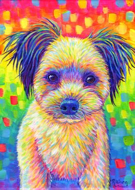 Cute Rainbow Dog