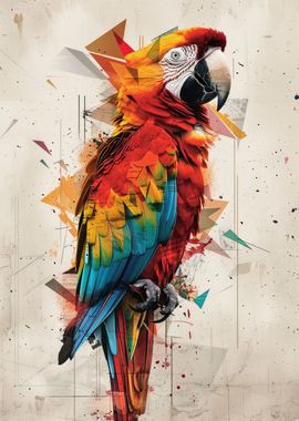 Abstract Macaw