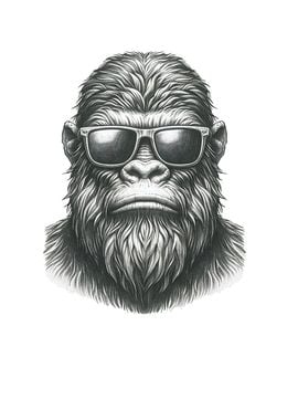 Bigfoot with Sunglasses