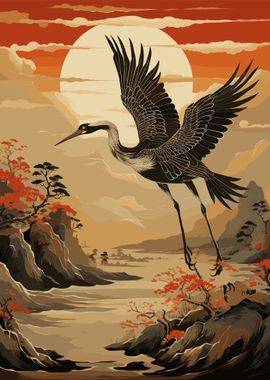 Japanese Crane Fantasy