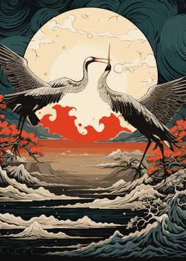 Japanese Crane Legend