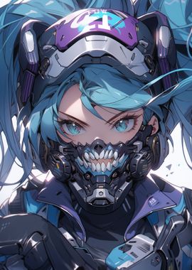 Cute Futuristic Girl Anime