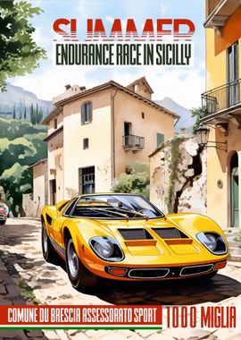 Racing endurance poster