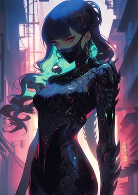 Cute Futuristic Girl Anime