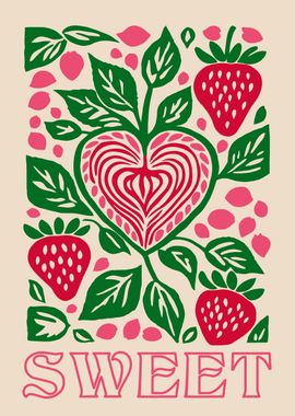 Sweet Retro Strawberry