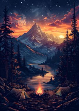 The Mountain Campfire