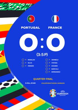 1/4 France vs Portugal