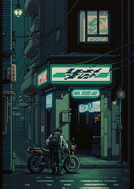 Kawasaki City Pixel Art