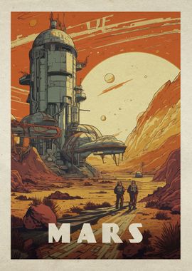 Mars colony astronaut