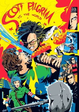 scott pilgrim game comic