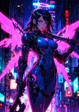 Cyborg Anime Girl