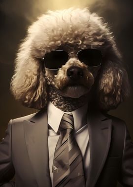 Gentleman White Poodle