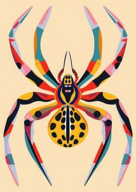 Spider Abstract Flat