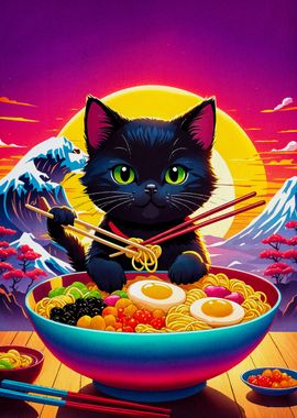 cat ramen japan