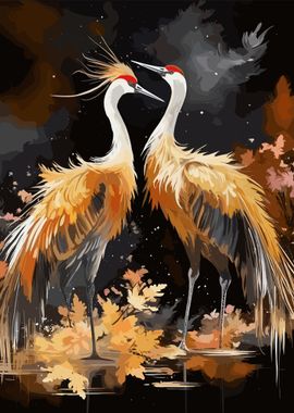 Painting Stork