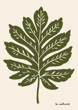 Olive Green Leaf