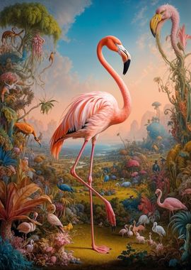 Fantastical Pink Flamingo