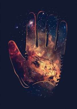 Glove Galaxy Silhouette