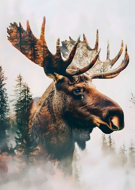 Moose Forest Majesty