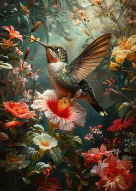 Floral Hummingbird