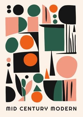 Mid Century Geometric Art