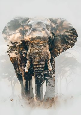 Majestic Savanna Elephant