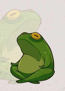 meditate frog