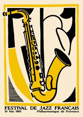 French Jazz Poster