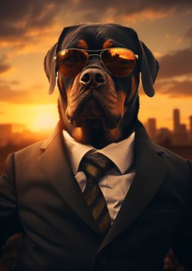 Gentleman Black Rottweiler