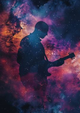 Guitarist Galaxy Silhouett