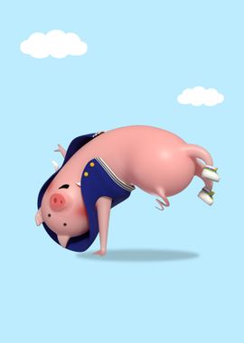 Hip Hop Dance Pig