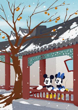 Mickey Minnie Snow