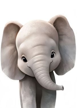 Cute Elephant Poster