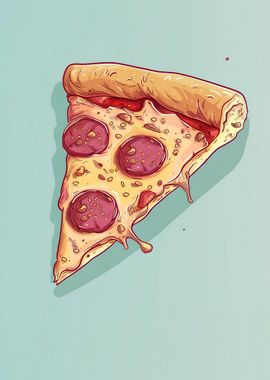 Cartoon Pizza Time