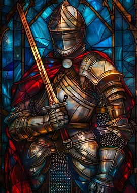 Paladin Knight Stain Glass