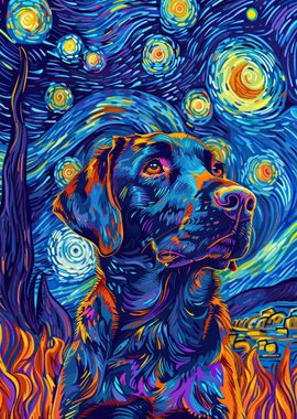 Starry Night Labrador