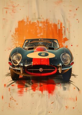 Vintage Racing Car Art