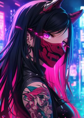 Neon Oni Cybergirl