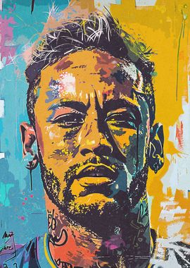 Brazil Neymar Graffiti