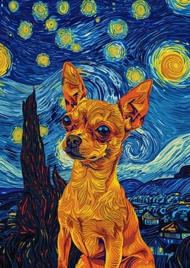 Starry Night Chihuahua