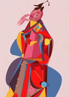 Abstract Figure Art Print