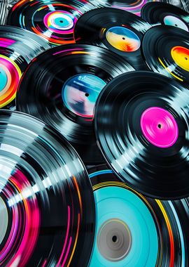 Colorful Vinyl Records